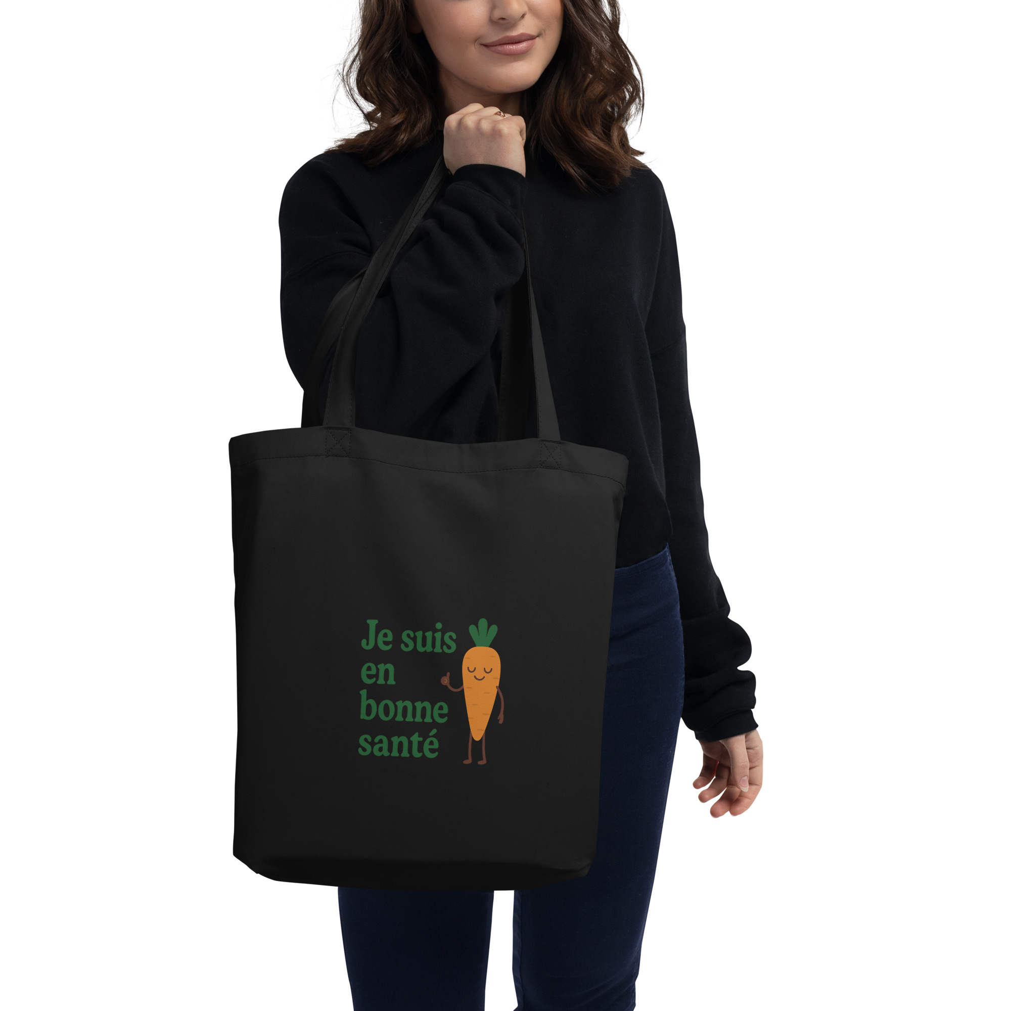 “Tote Bag Je suis en bonne santé – Coton bio”
