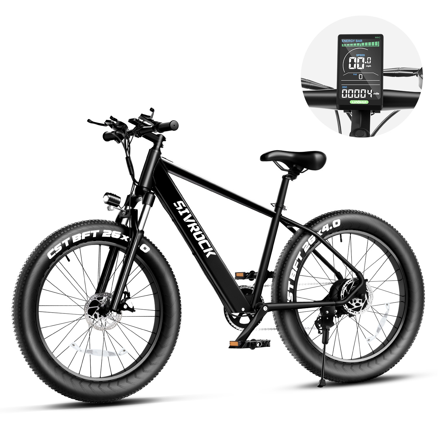 Professional Electric Bike For Adults, 26 X 4.0 Inches Fat Tire Electric Mountain Bicycle, 1000W Motor 48V 15Ah Ebike For Trail Riding, Excursion And Commute, UL And GCC Certified – Image 8