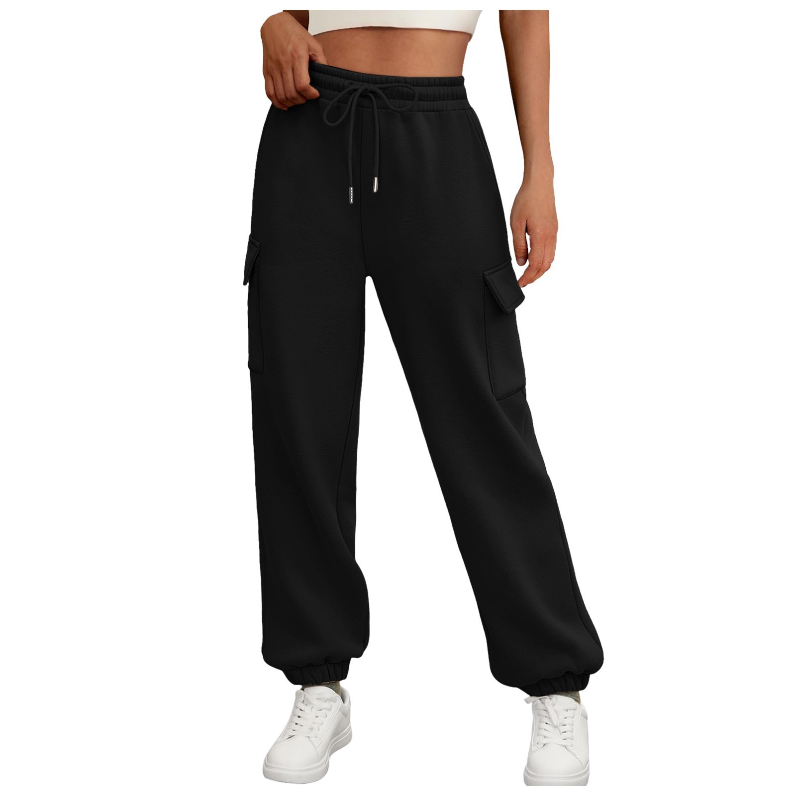 Pantalon de jogging femme doublé polaire – Confort et style tendance avec poches livraison uniquement au Etats-Unis – Image 9