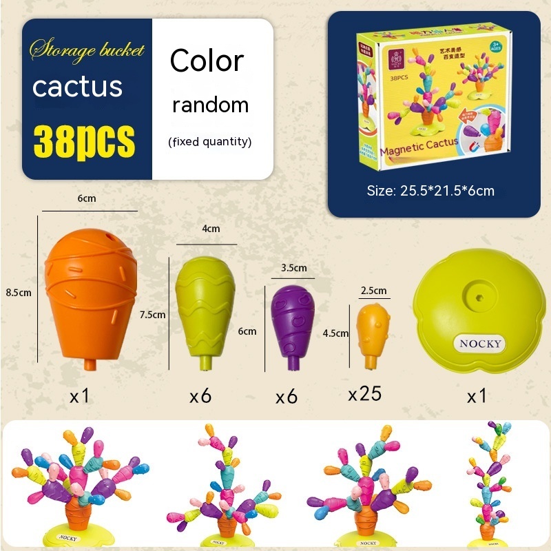 Jouet Cactus Équilibrant en Bois – Jouet Montessori Éducatif pour Enfants – Image 8