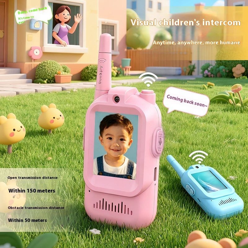 Mini talkies-walkies sans fil avec caméra vidéo pour enfants — Lot de 2 appareils portables rechargeables, parfaits pour les jeux en famille, les activités en plein air ou comme cadeau pour garçons et filles. – Image 8