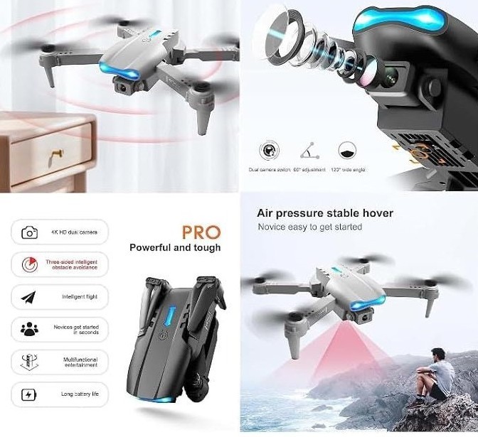 Drone Pliable avec Caméra HD – Quadricoptère Télécommandé – Image 6