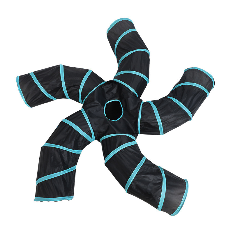 Jouet pour chat en forme de tunnel avec motif d’arbre — Accessoire pour animaux, adapté aux chats et aux petits chiens – Image 3