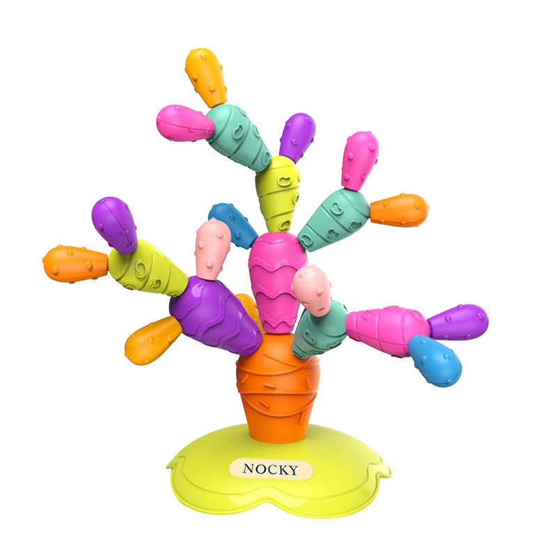 Jouet Cactus Équilibrant en Bois – Jouet Montessori Éducatif pour Enfants – Image 9