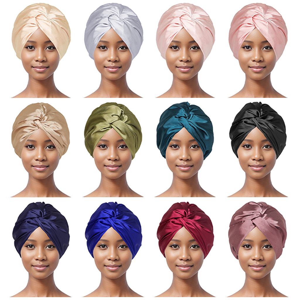 Bonnet de douche à double couche avec torsade croisée – Image 4