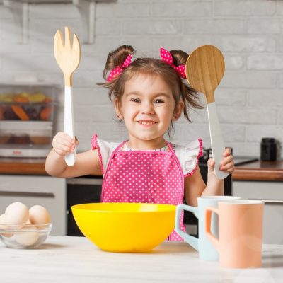 Set de Cuisine Enfant 11 Pièces - Tablier et Accessoires de Pâtisserie